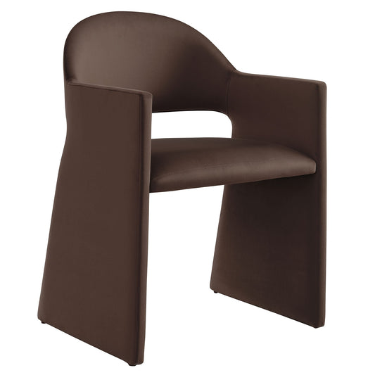 Talia Performance Velvet and Upholstered Fabric Dining Armchair by Modway