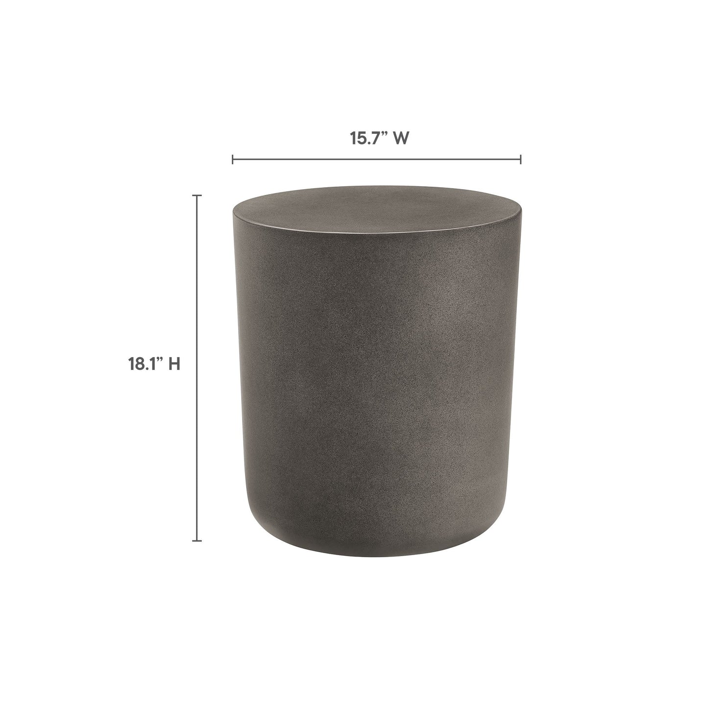 Brion Indoor - Outdoor Patio Concrete Stool by Modway EEI-7088