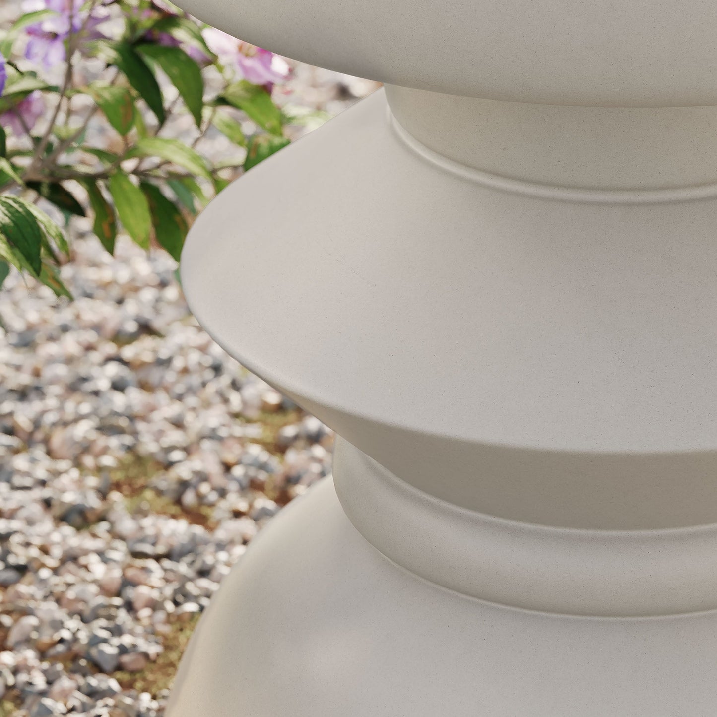 Terza Indoor - Outdoor Patio Concrete Side Table by Modway EEI-7090-LGR