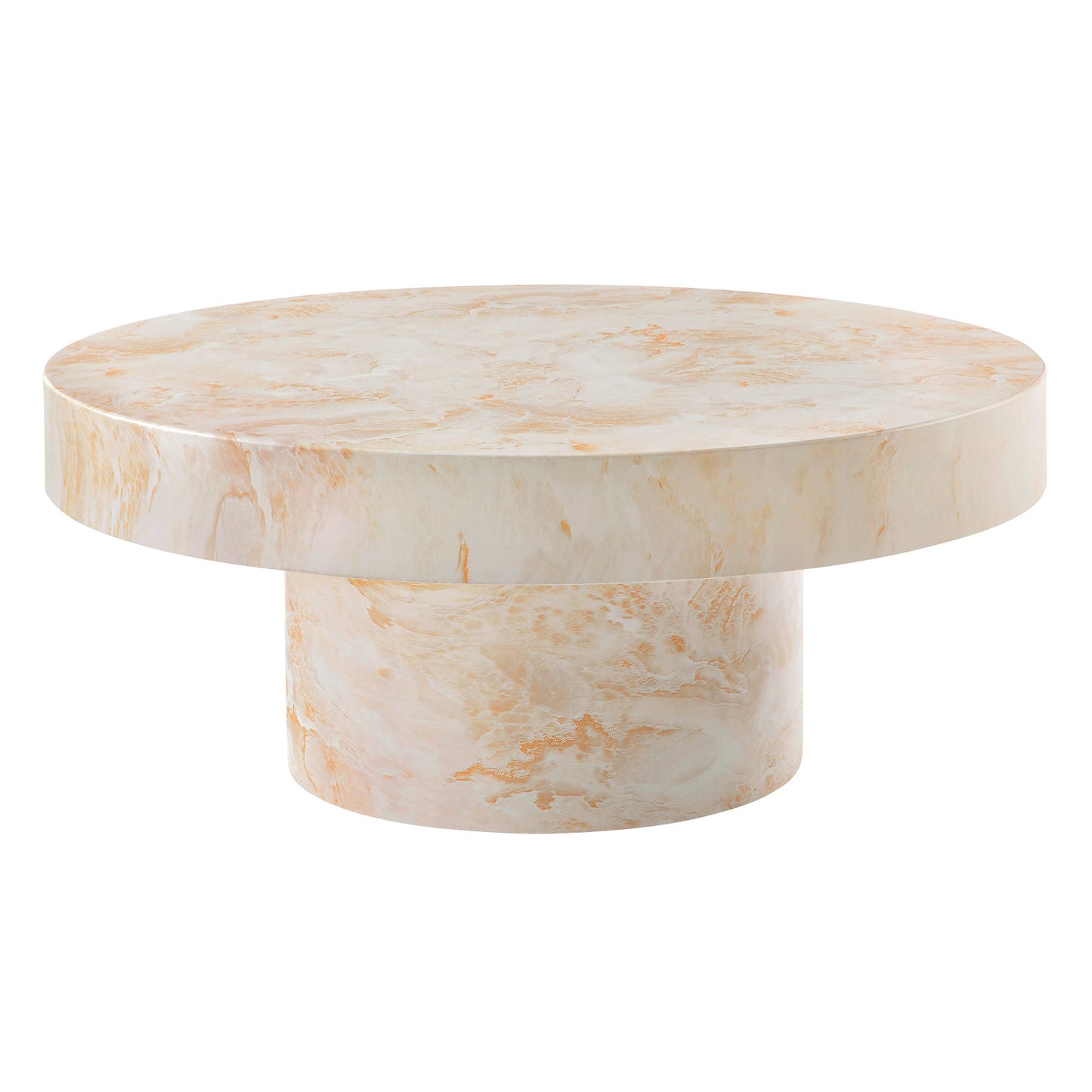 Alora Indoor - Outdoor Patio Concrete Round Coffee Table by Modway EEI-7091-HYX