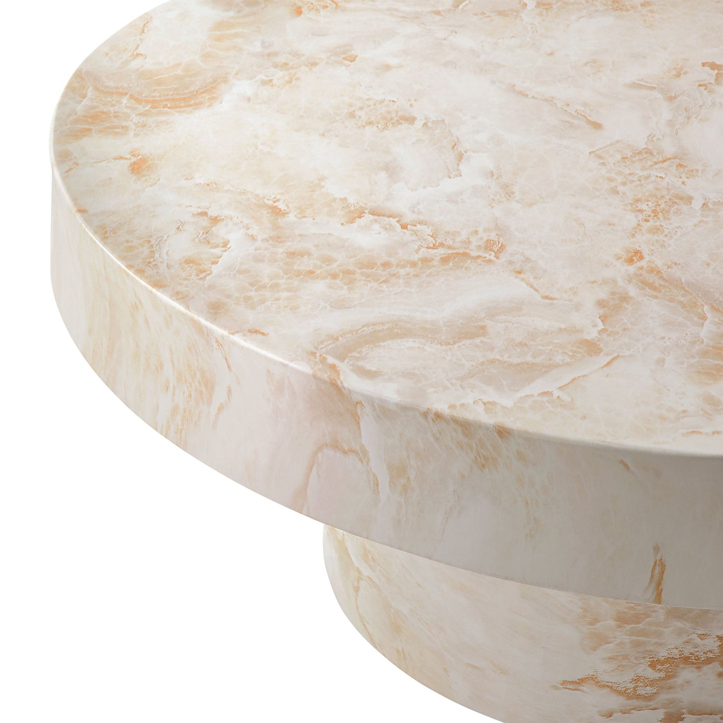 Alora Indoor - Outdoor Patio Concrete Round Coffee Table by Modway EEI-7091-HYX