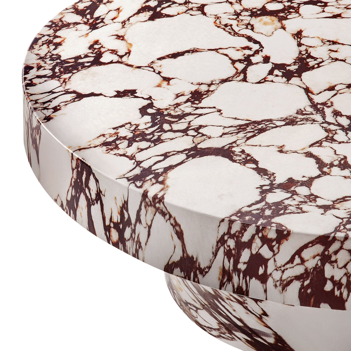 Alora Indoor - Outdoor Patio Concrete Round Coffee Table by Modway EEI-7091-RED