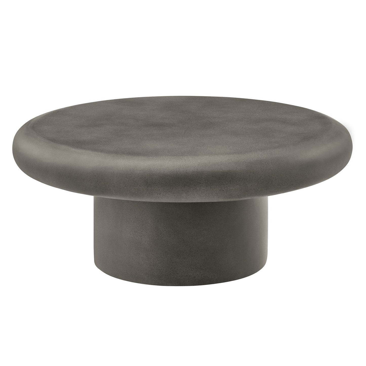 Argos Indoor - Outdoor Patio Concrete Round Coffee Table by Modway EEI-7092-GRY