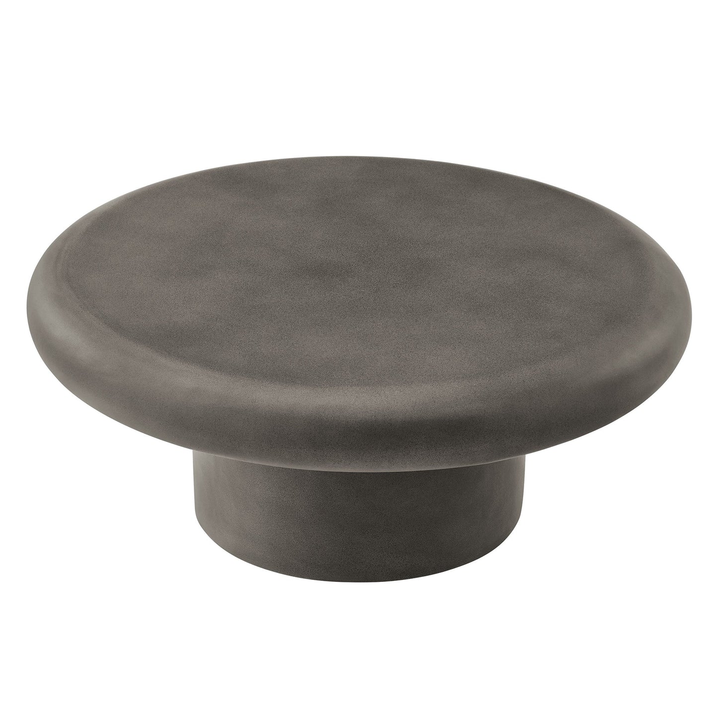 Argos Indoor - Outdoor Patio Concrete Round Coffee Table by Modway EEI-7092-GRY