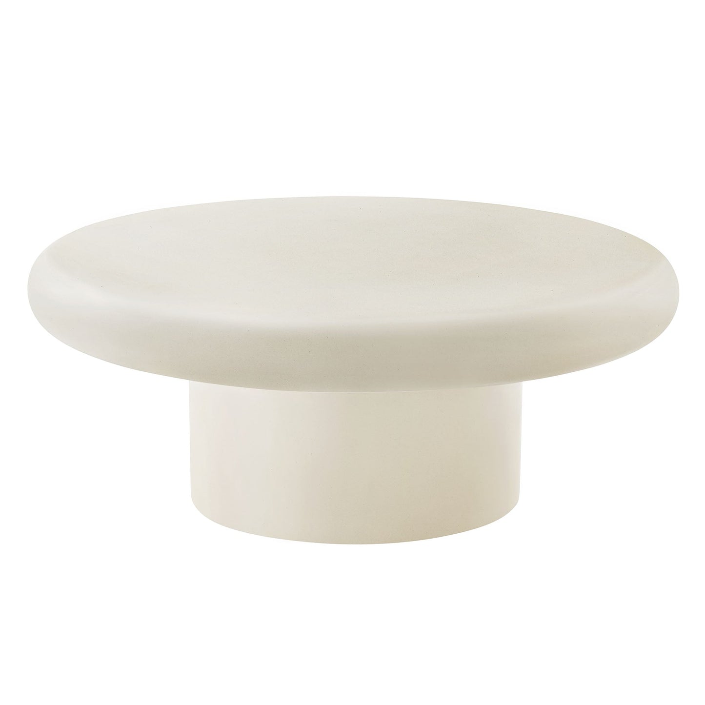 Argos Indoor - Outdoor Patio Concrete Round Coffee Table by Modway EEI-7092-WHI