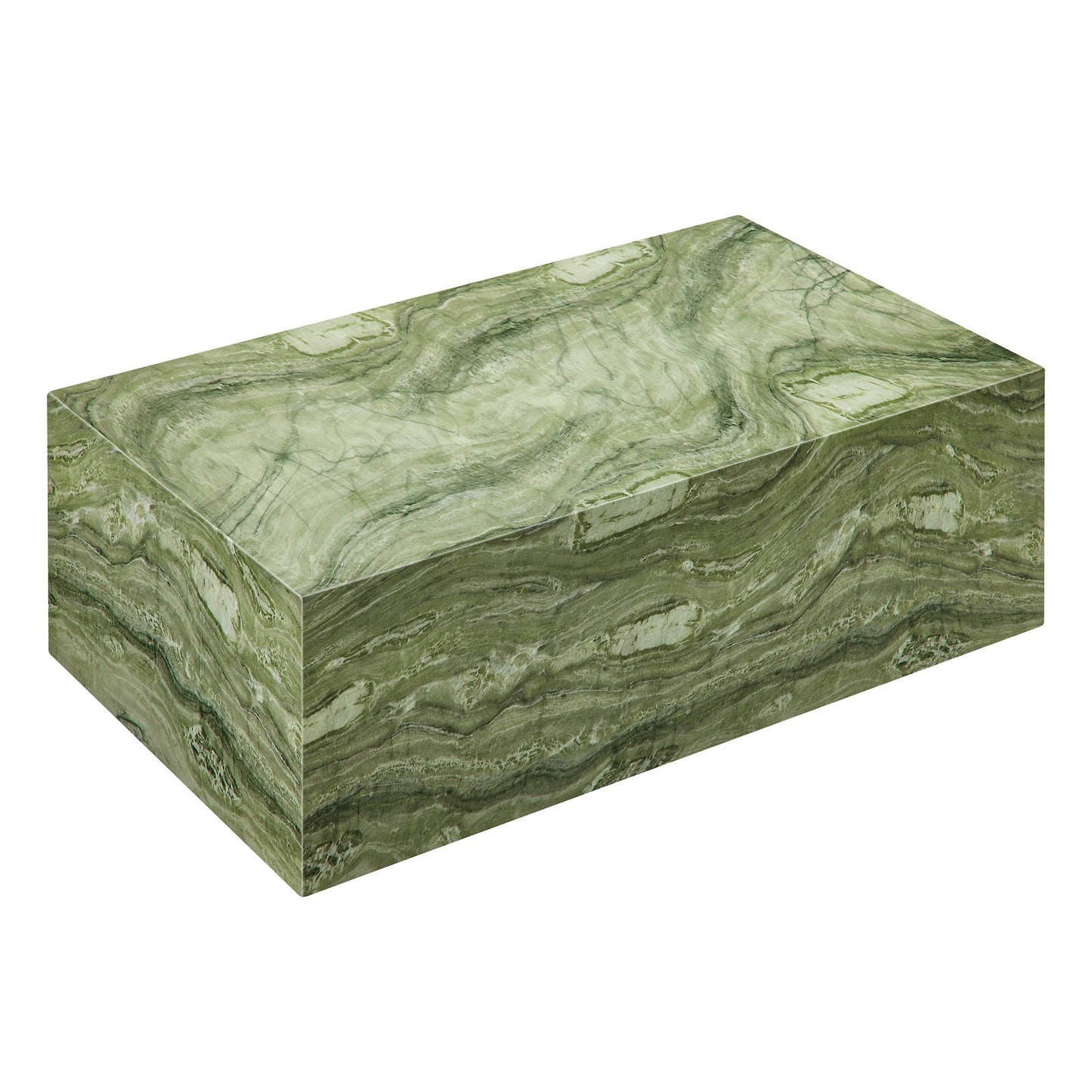 Jordana Square Plinth Indoor - Outdoor Patio Concrete Coffee Table by Modway EEI-7095-GRN