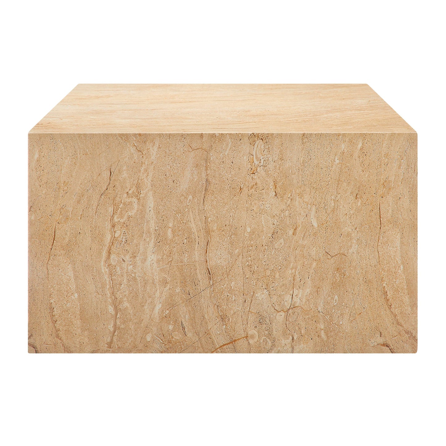 Jordana Square Plinth Indoor - Outdoor Patio Concrete Coffee Table by Modway EEI-7095-TRV