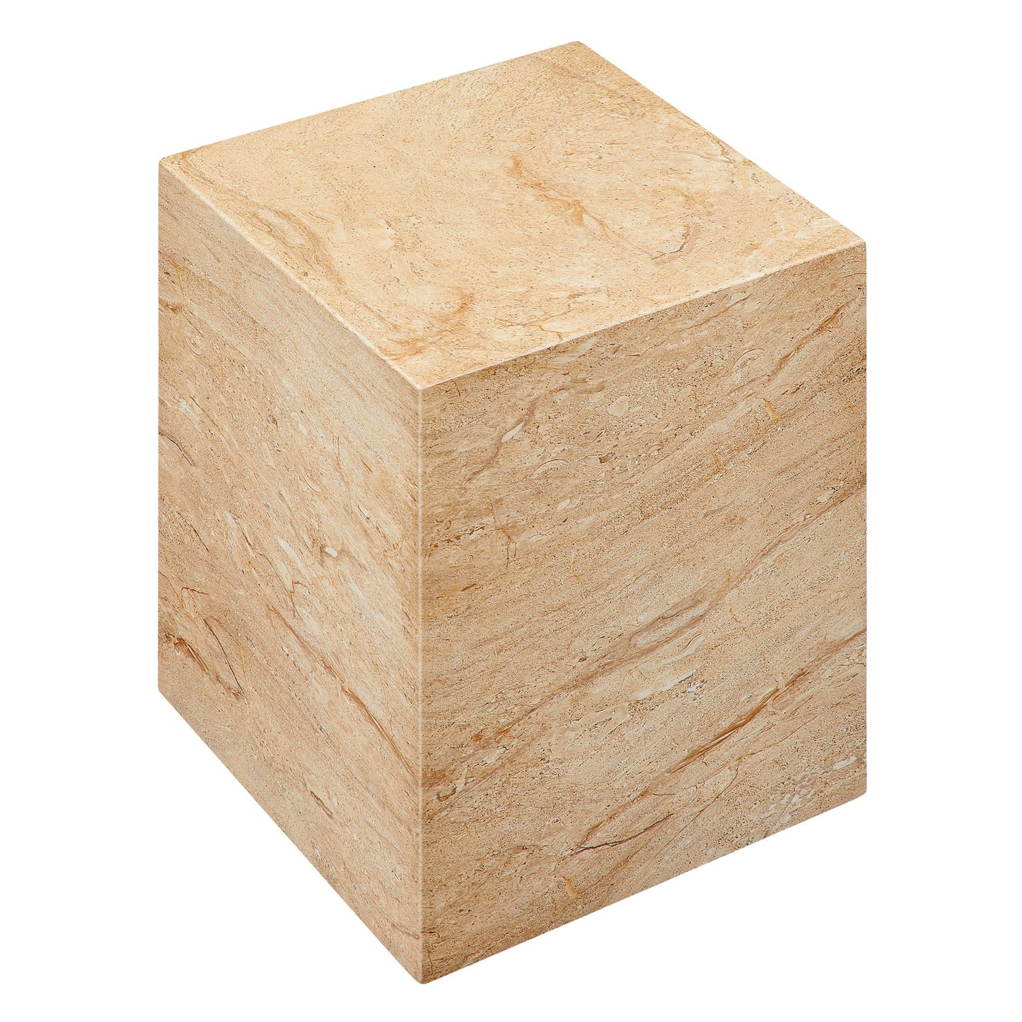 Jordana Square Plinth Indoor - Outdoor Patio Concrete Side Table by Modway EEI-7096-TRV