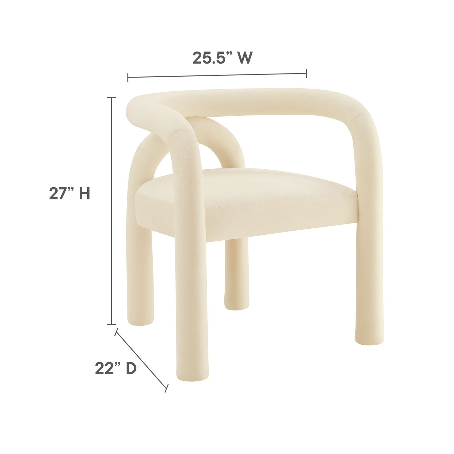 Astrid Performance Velvet Dining Chair by Modway EEI-7104-POR