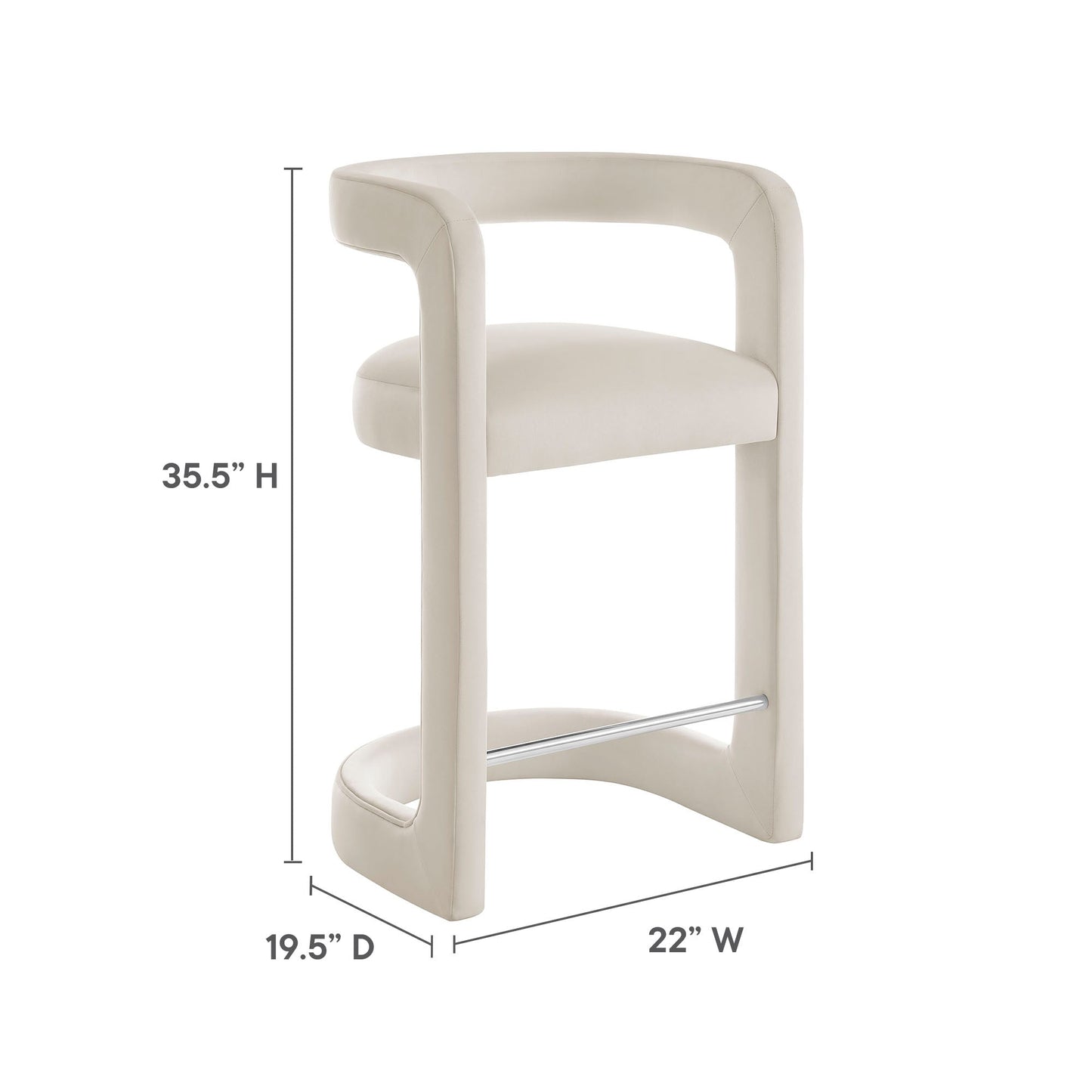 Winslow Performance Velvet Counter Stool by Modway EEI-7107-ALA