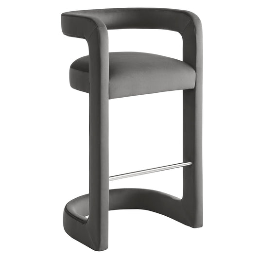 Winslow Performance Velvet Bar Stool by Modway EEI-7108-STG