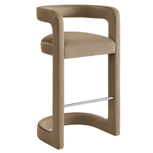 Winslow Performance Velvet Bar Stool by Modway EEI-7108-TAU
