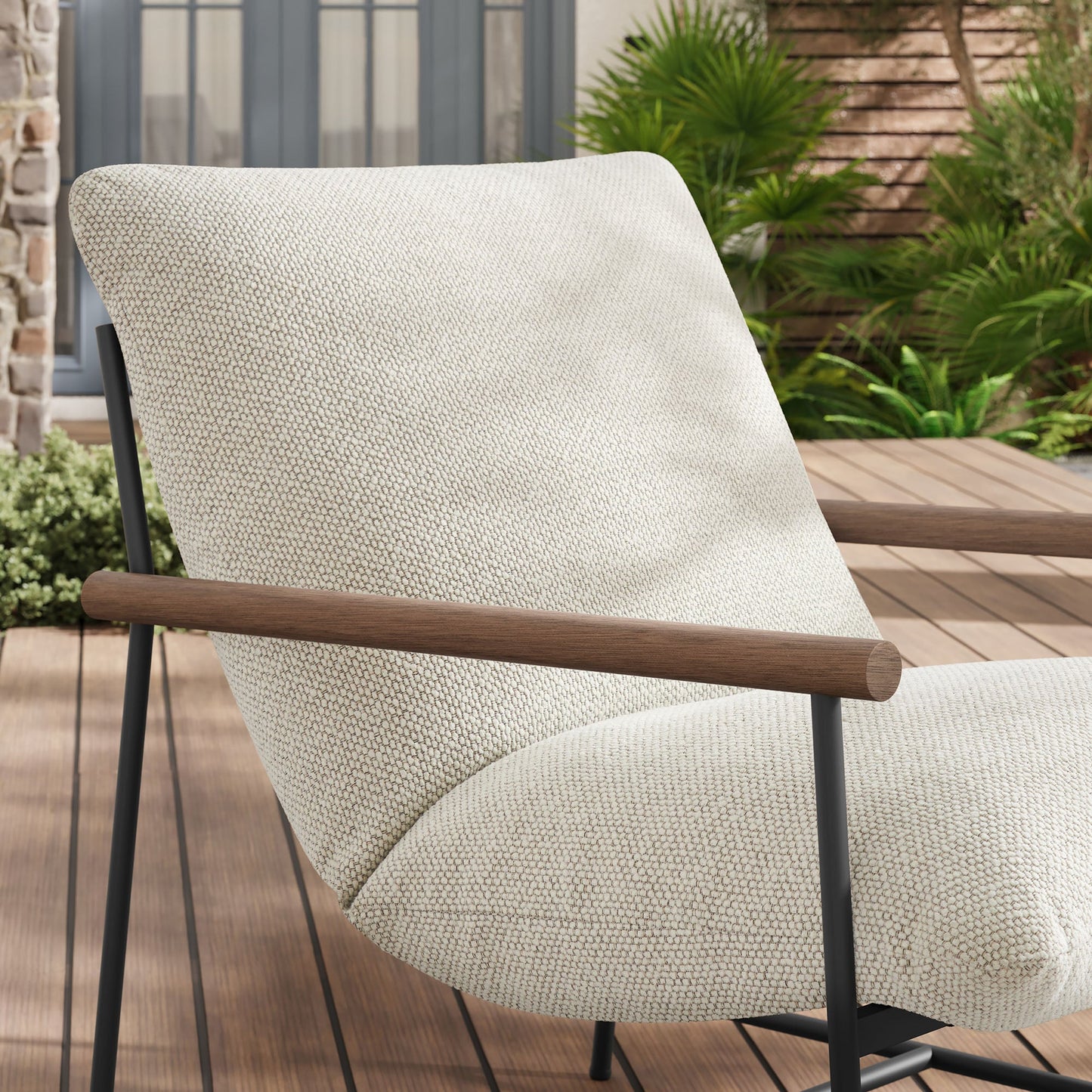 Raya Outdoor Patio Boucle Sling Lounge Chair by Modway