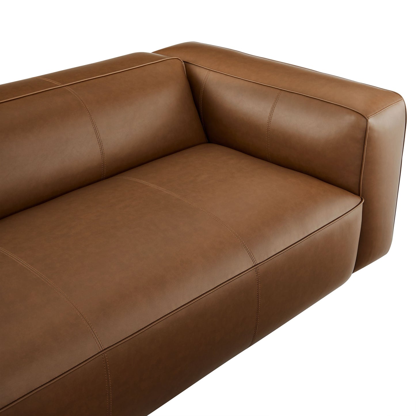 Auren Upholstered Vegan Leather Sofa by Modway EEI-7119-COF