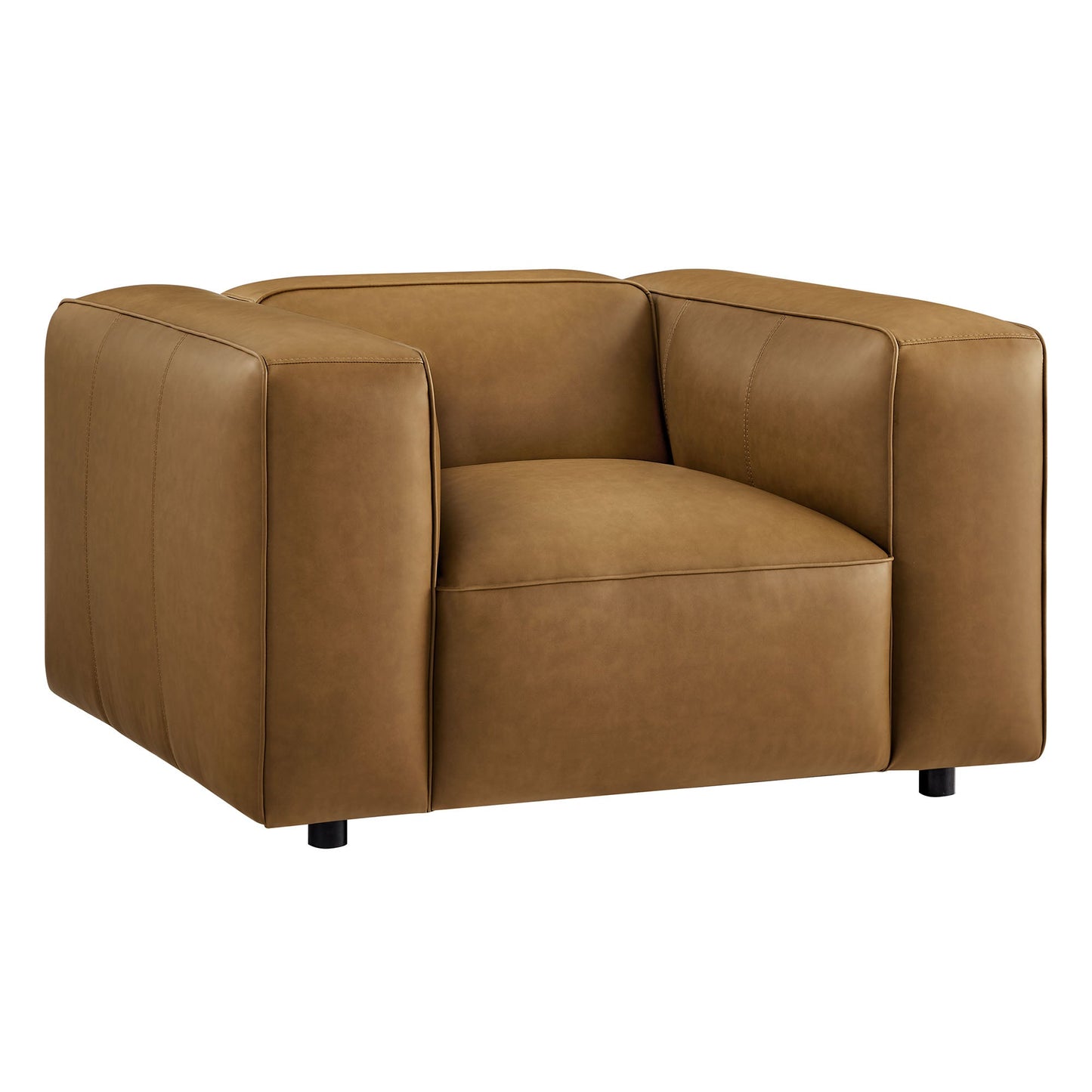 Auren Upholstered Vegan Leather Modular Armchair by Modway EEI-7120-CAM