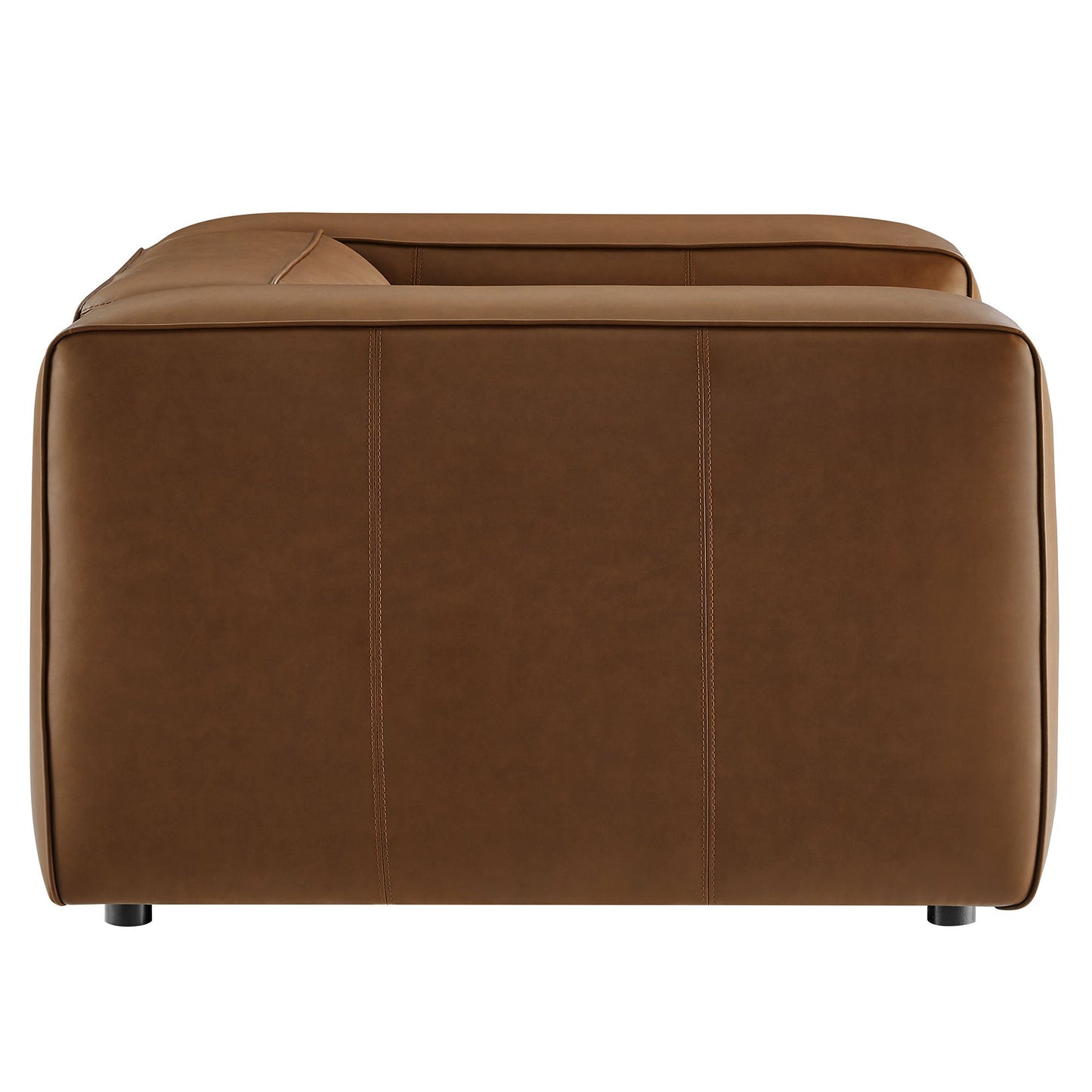 Auren Upholstered Vegan Leather Modular Armchair by Modway EEI-7120-COF