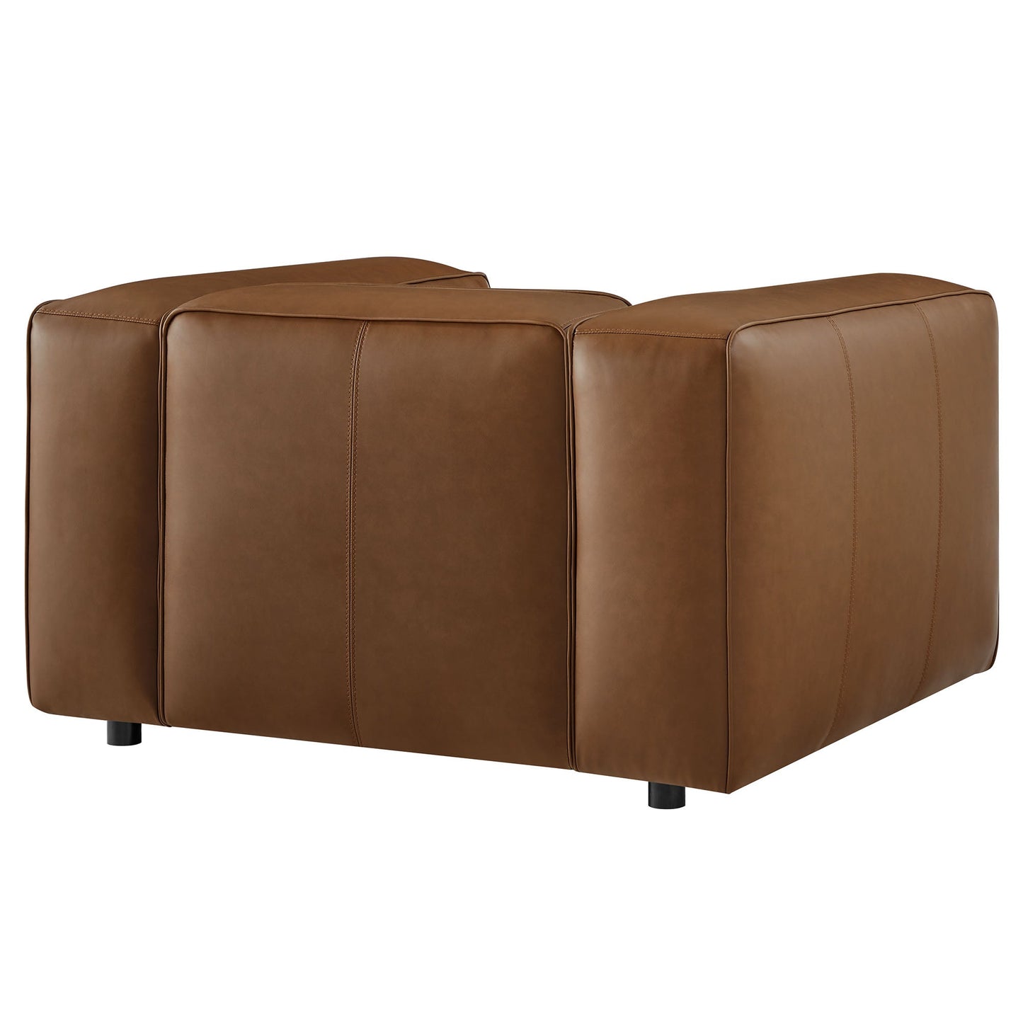 Auren Upholstered Vegan Leather Modular Armchair by Modway EEI-7120-COF