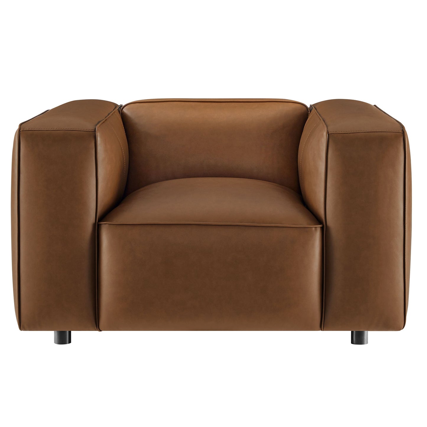 Auren Upholstered Vegan Leather Modular Armchair by Modway EEI-7120-COF