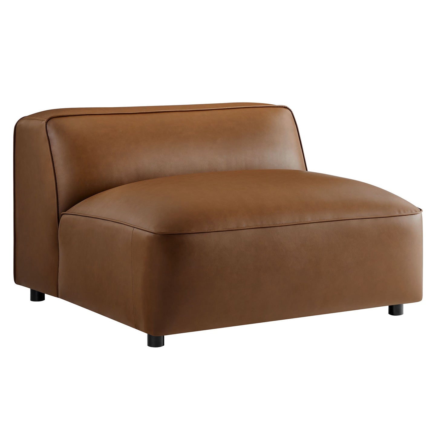 Auren Upholstered Vegan Leather Modular Armless Chair by Modway EEI-7121-COF