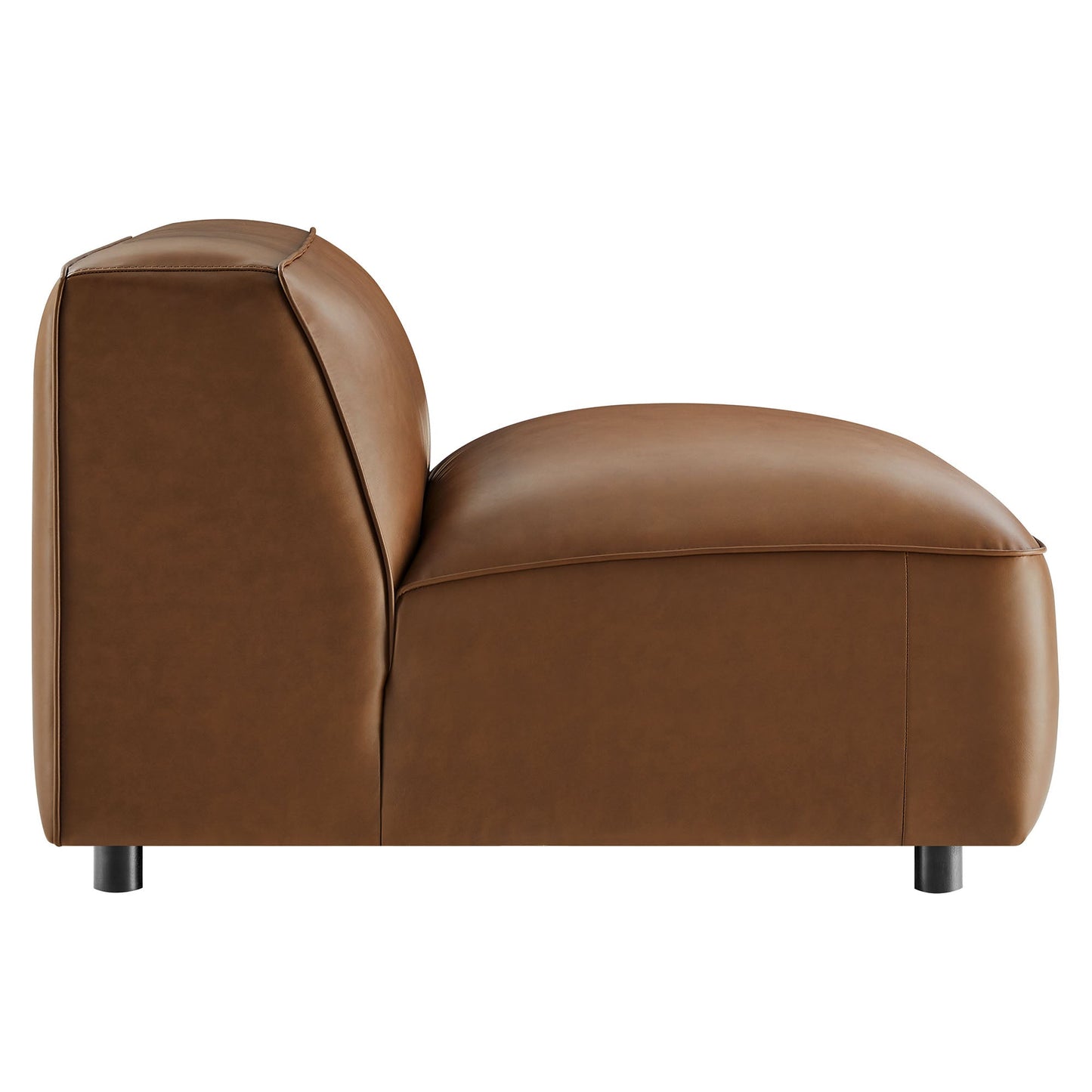 Auren Upholstered Vegan Leather Modular Armless Chair by Modway EEI-7121-COF