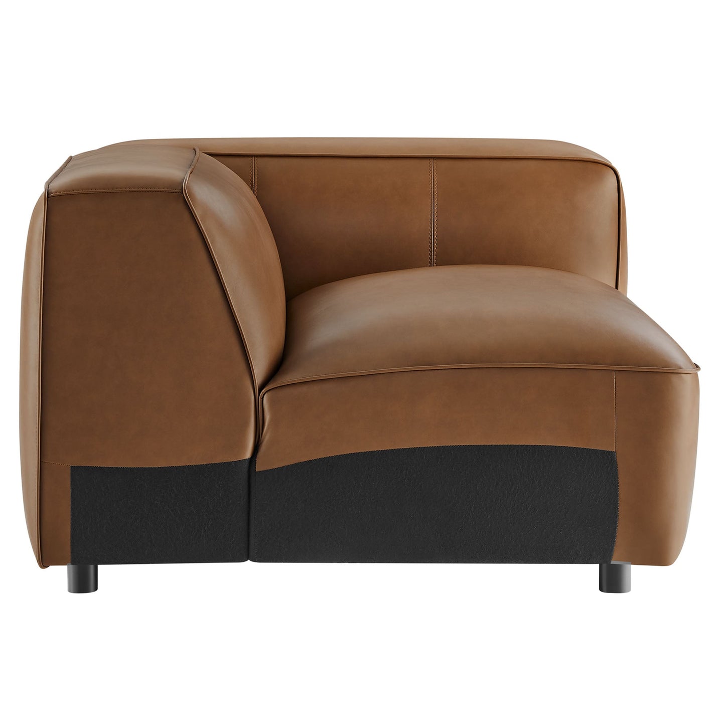 Auren Upholstered Vegan Leather Modular Right Armchair by Modway EEI-7122-COF