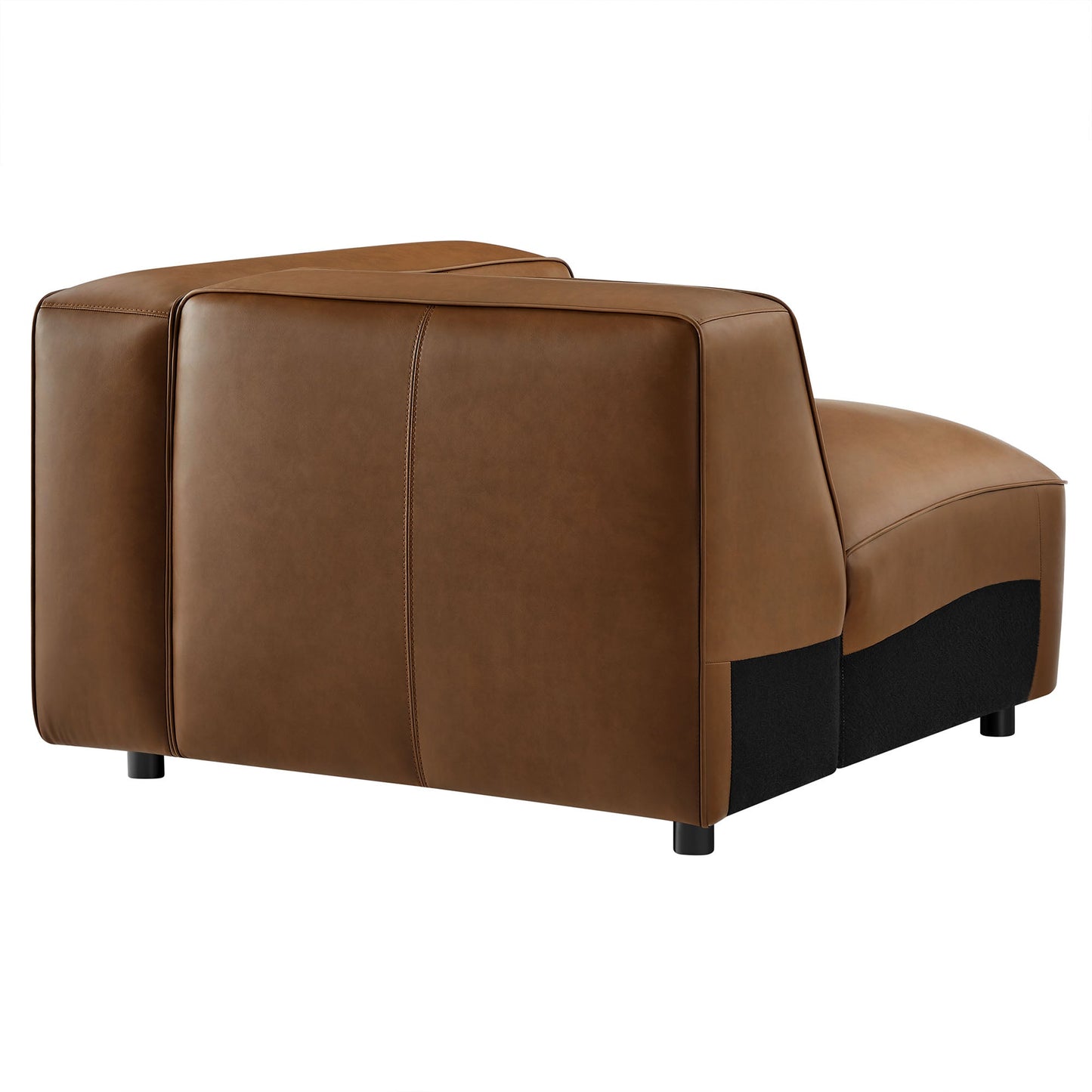 Auren Upholstered Vegan Leather Modular Right Armchair by Modway EEI-7122-COF