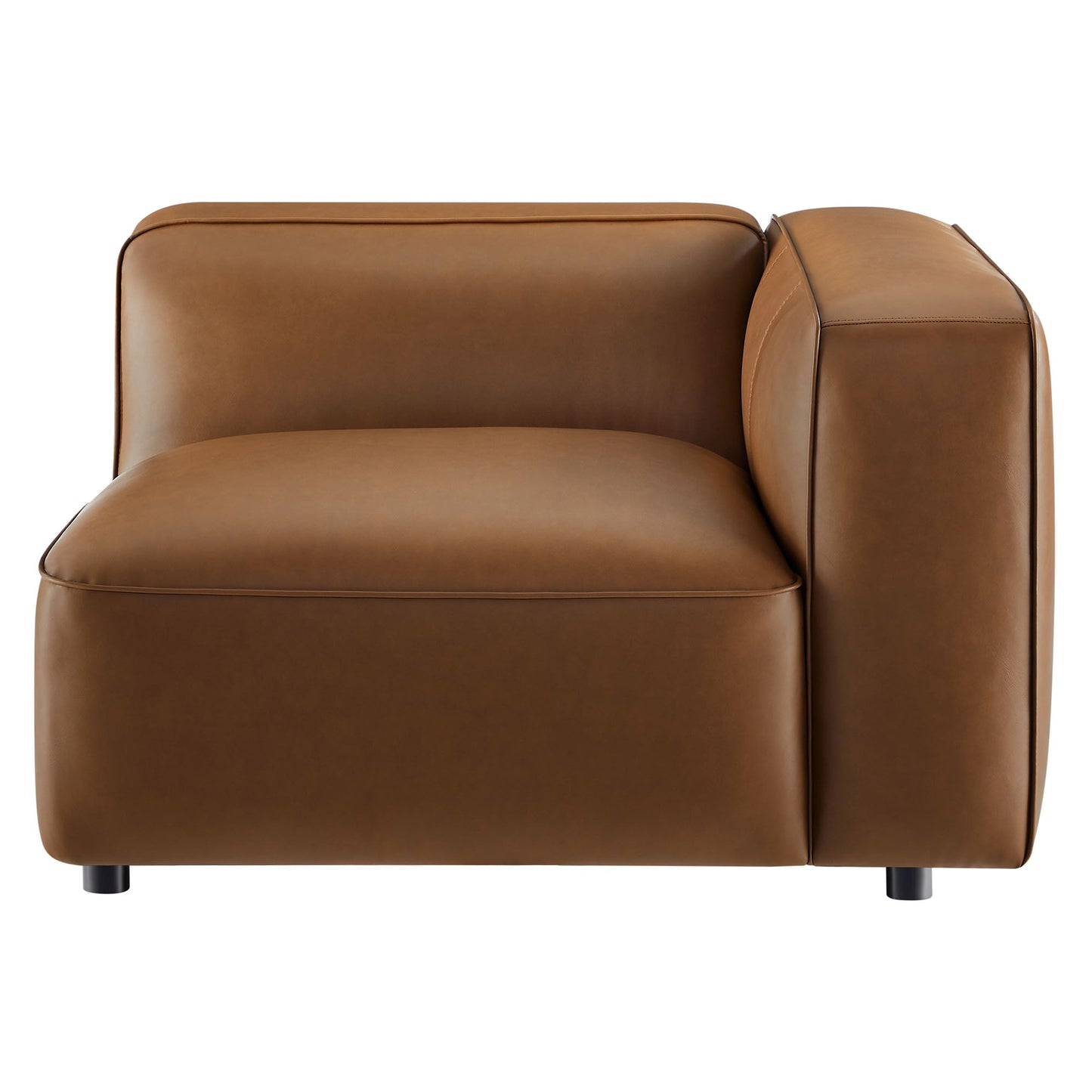 Auren Upholstered Vegan Leather Modular Right Armchair by Modway EEI-7122-COF