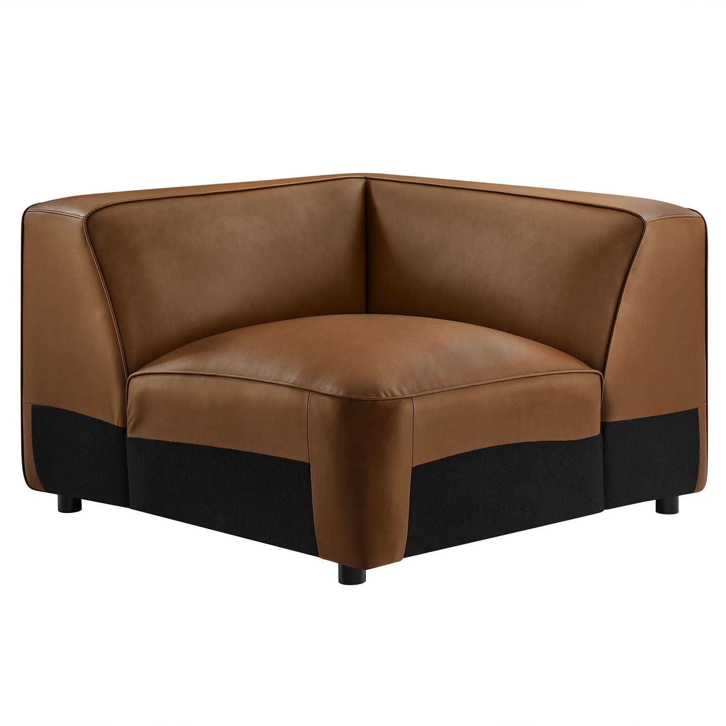 Auren Upholstered Vegan Leather Modular Corner Chair by Modway EEI-7123-COF