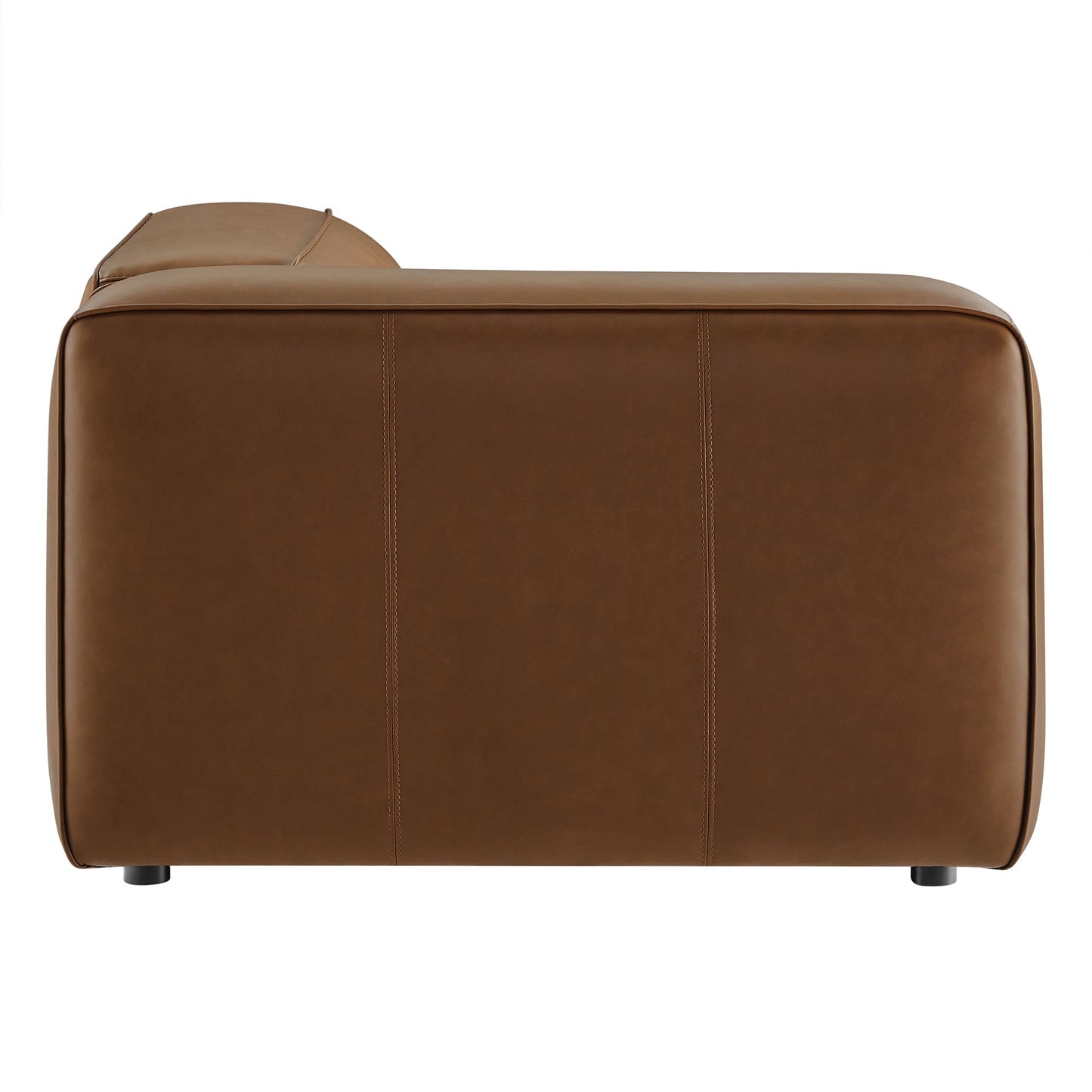 Auren Upholstered Vegan Leather Modular Left Armchair by Modway EEI-7124-COF