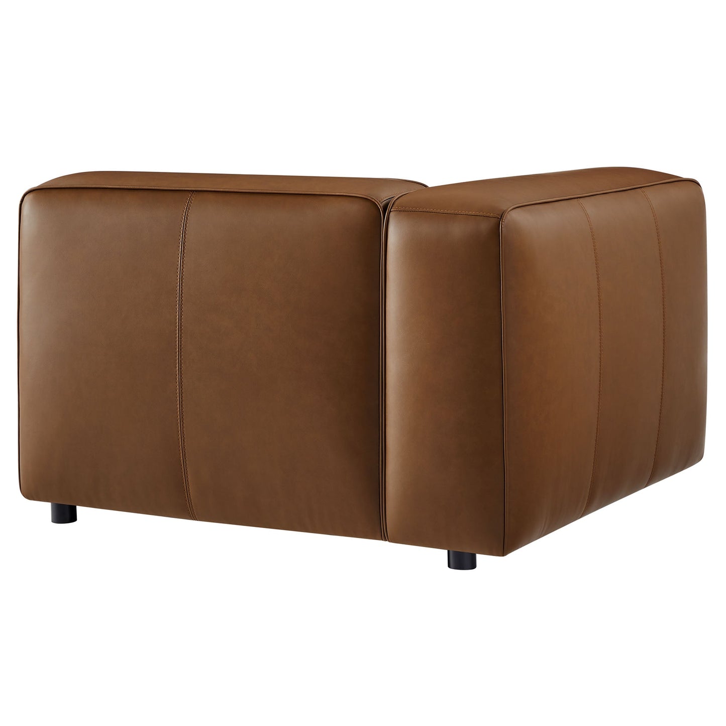 Auren Upholstered Vegan Leather Modular Left Armchair by Modway EEI-7124-COF
