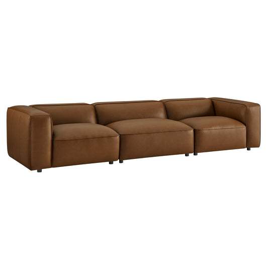 Auren 3-Piece Upholstered Vegan Leather Modular Sofa by Modway EEI-7132-COF