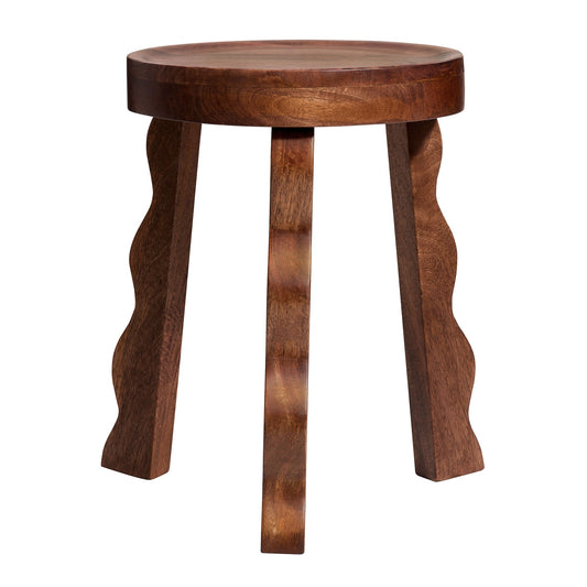 Sorrel Carved Wood Stool by Modway EEI-7140-WAL