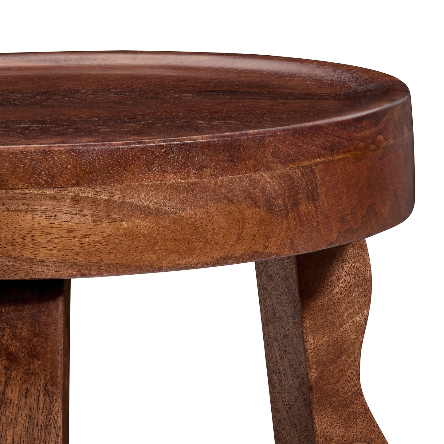 Sorrel Carved Wood Stool by Modway EEI-7140-WAL
