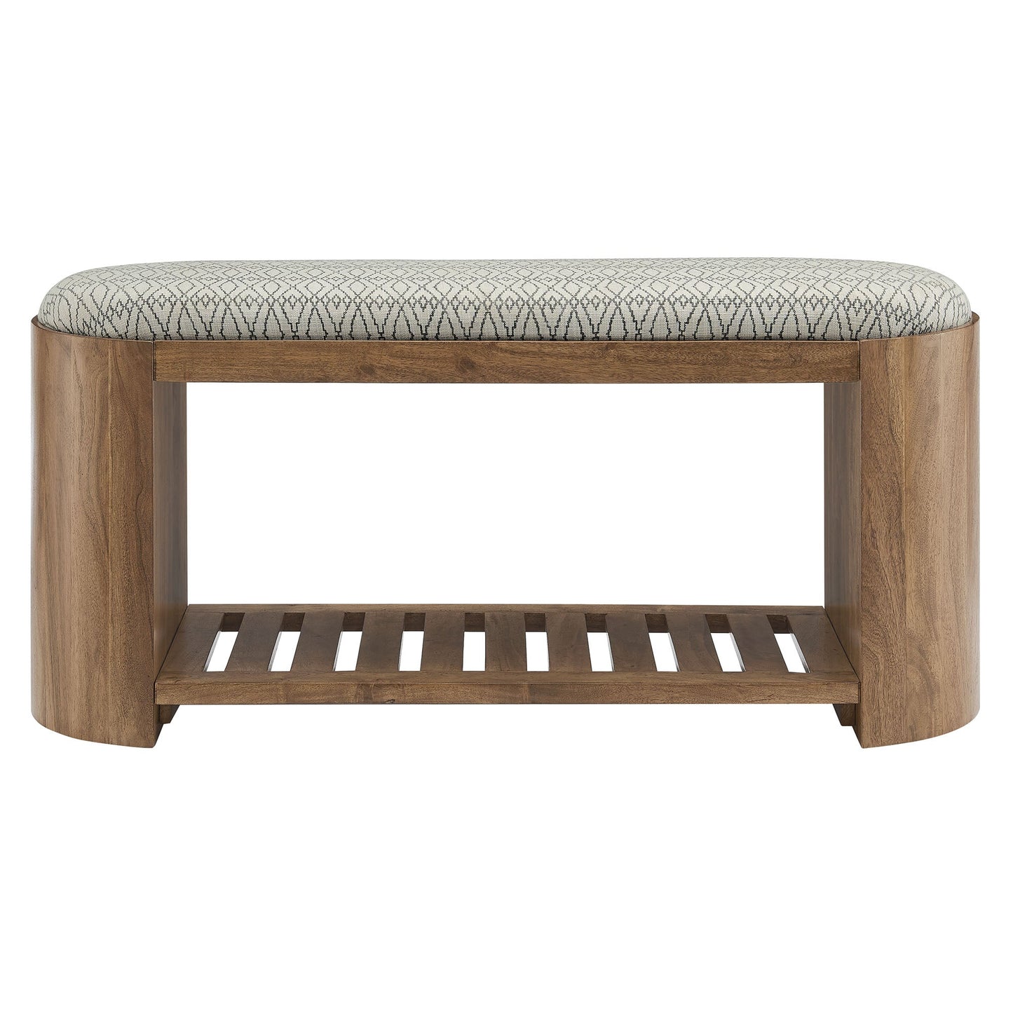 Ashby 45" Geometric Upholstered Bench by Modway EEI-7142-NAT-GEO