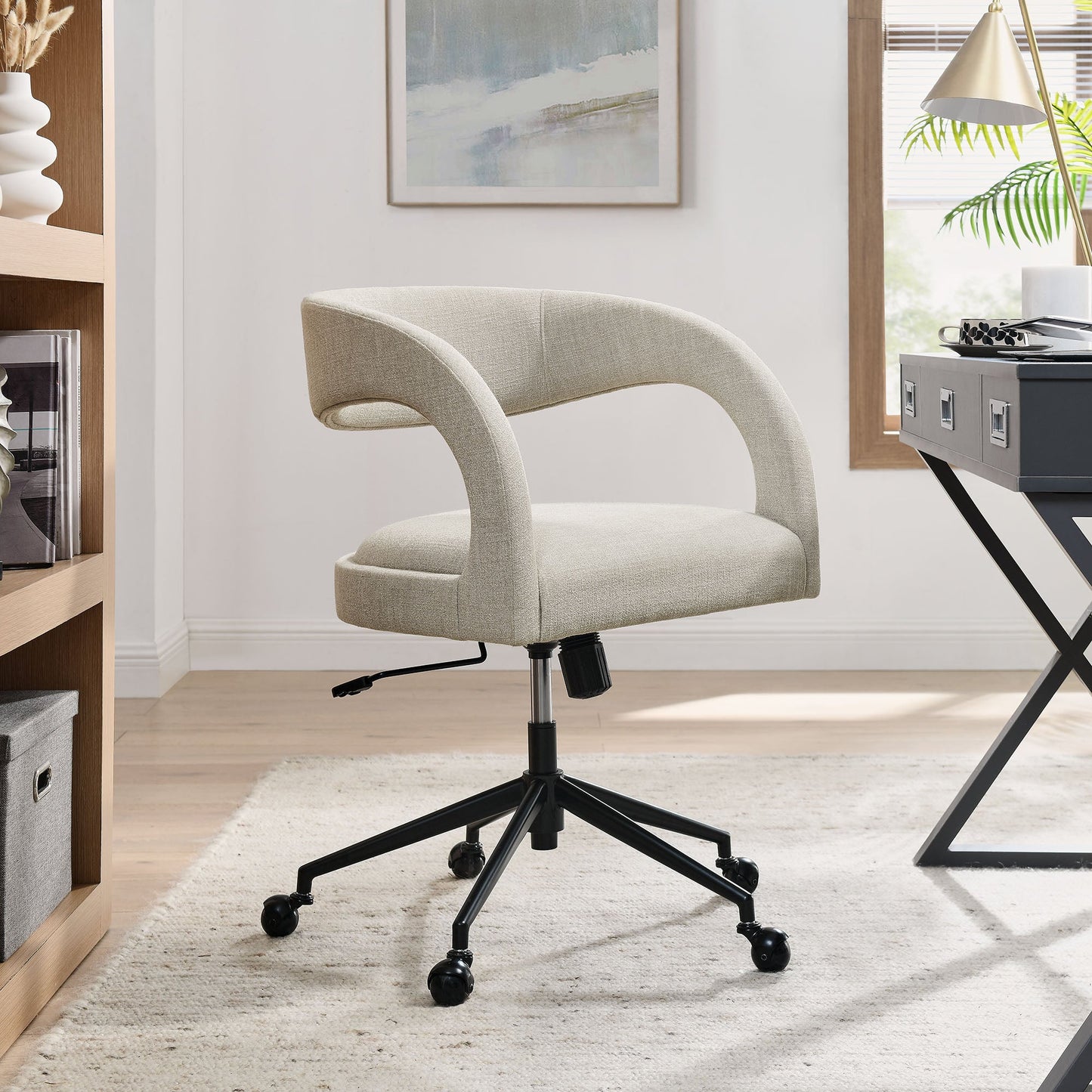 Pinnacle Vegan Leather and Upholstered Office Chair by Modway