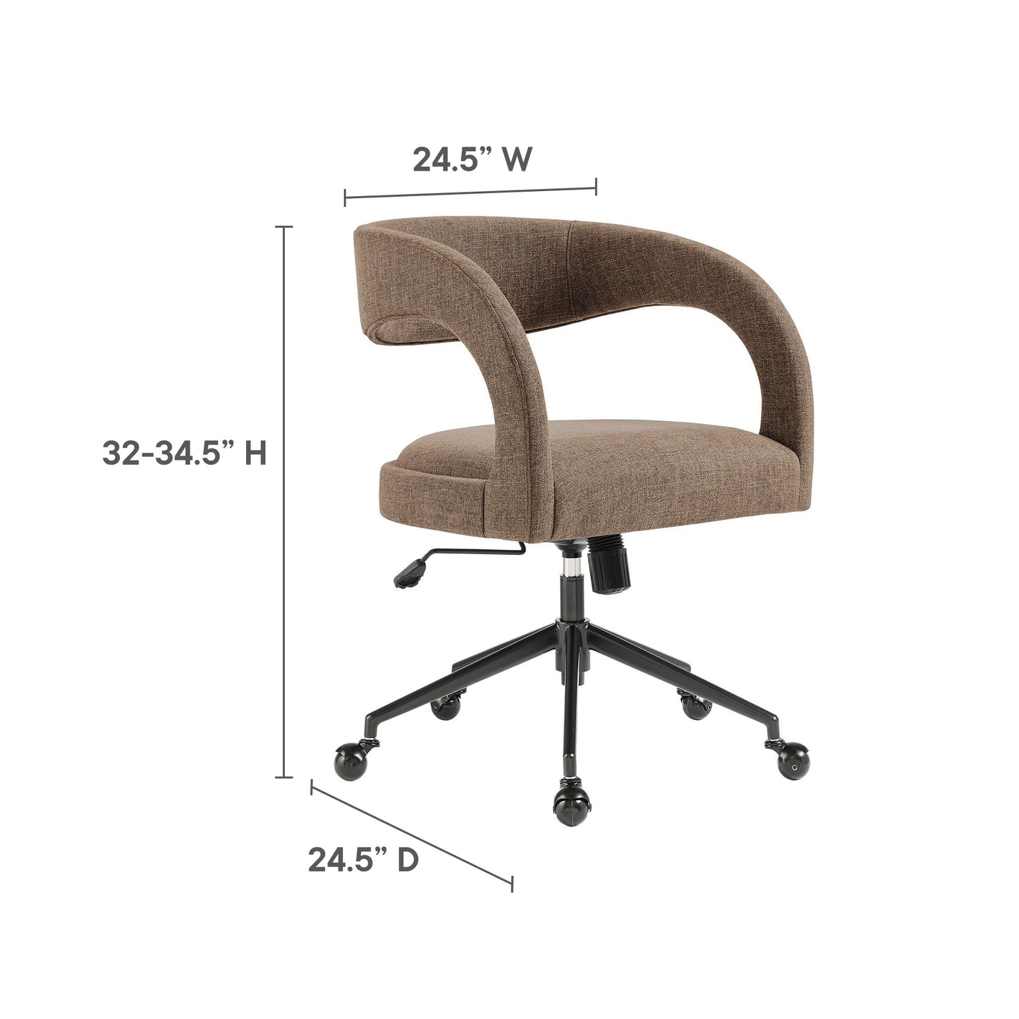 Pinnacle Vegan Leather and Upholstered Office Chair by Modway