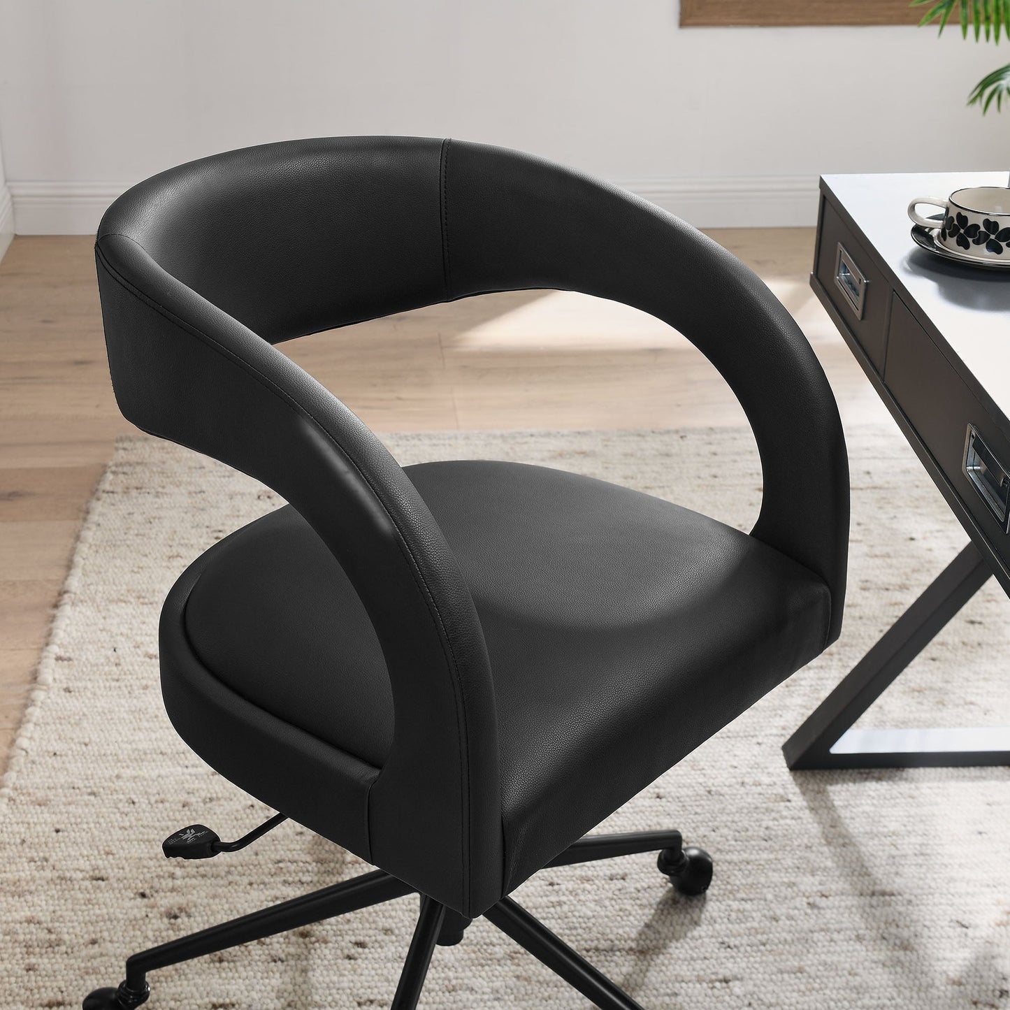 Pinnacle Vegan Leather and Upholstered Office Chair by Modway