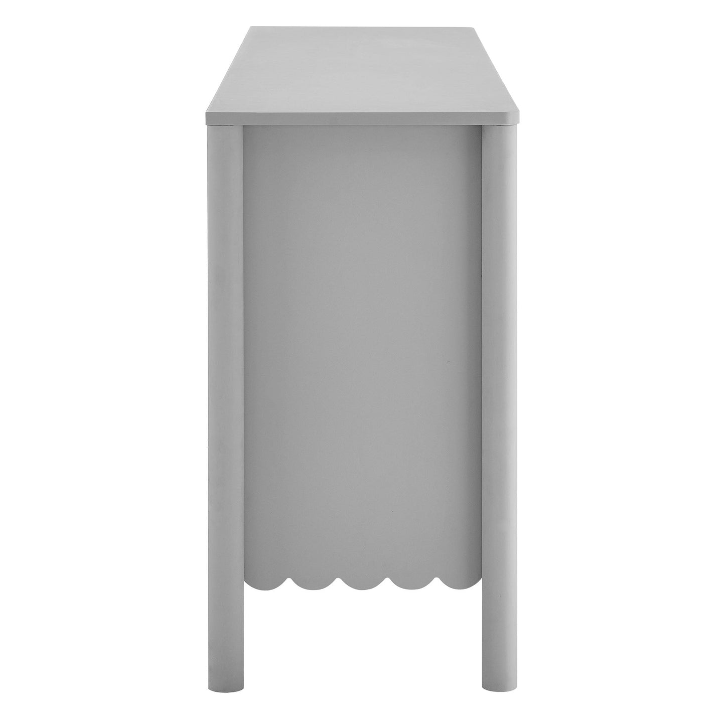 Emmeline 66" 4-Door Scalloped Sideboard Cabinet by Modway EEI-7153-LGR