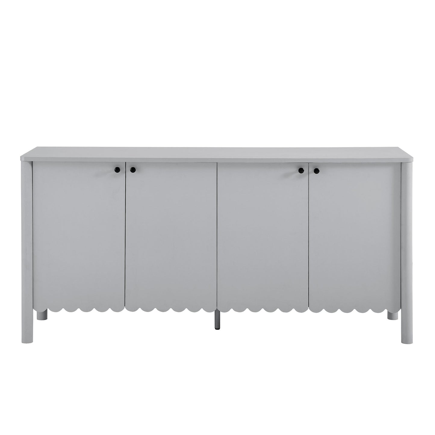 Emmeline 66" 4-Door Scalloped Sideboard Cabinet by Modway EEI-7153-LGR