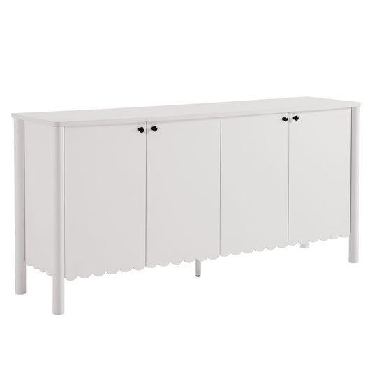 Emmeline 66" 4-Door Scalloped Sideboard Cabinet by Modway EEI-7153-WHI
