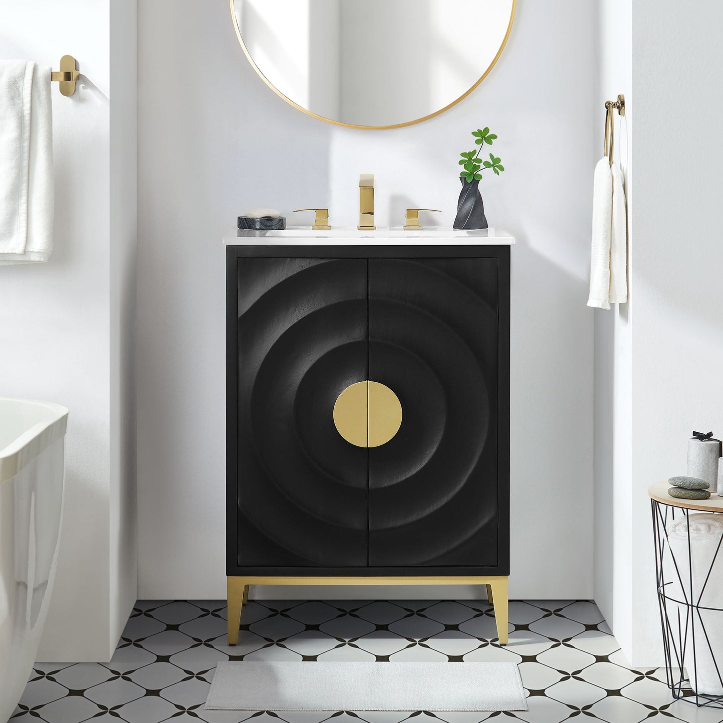 Beau 24" Wood Bathroom Vanity with Basin by Modway