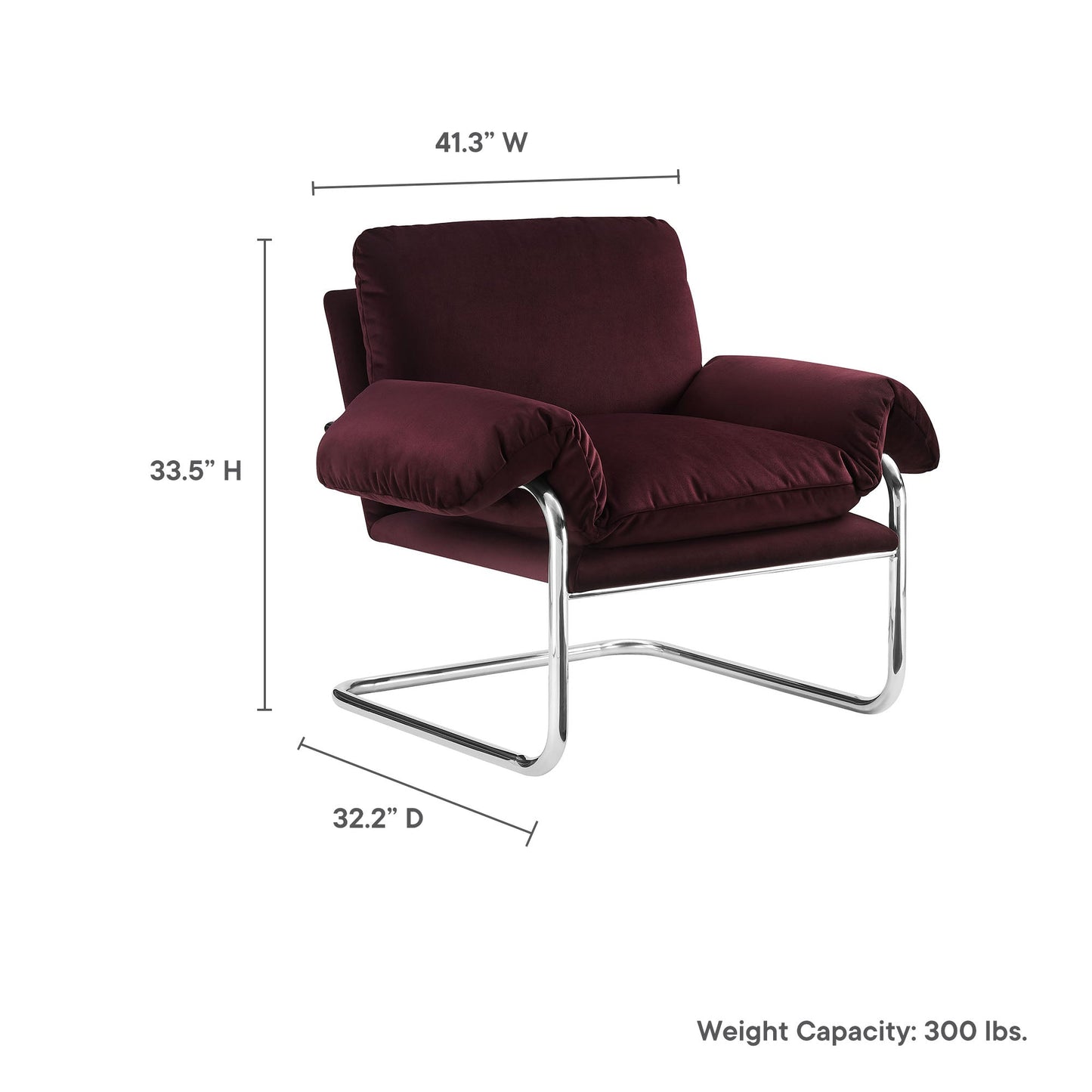 Ansel Performance Velvet and Boucle Fabric Accent Chair by Modway