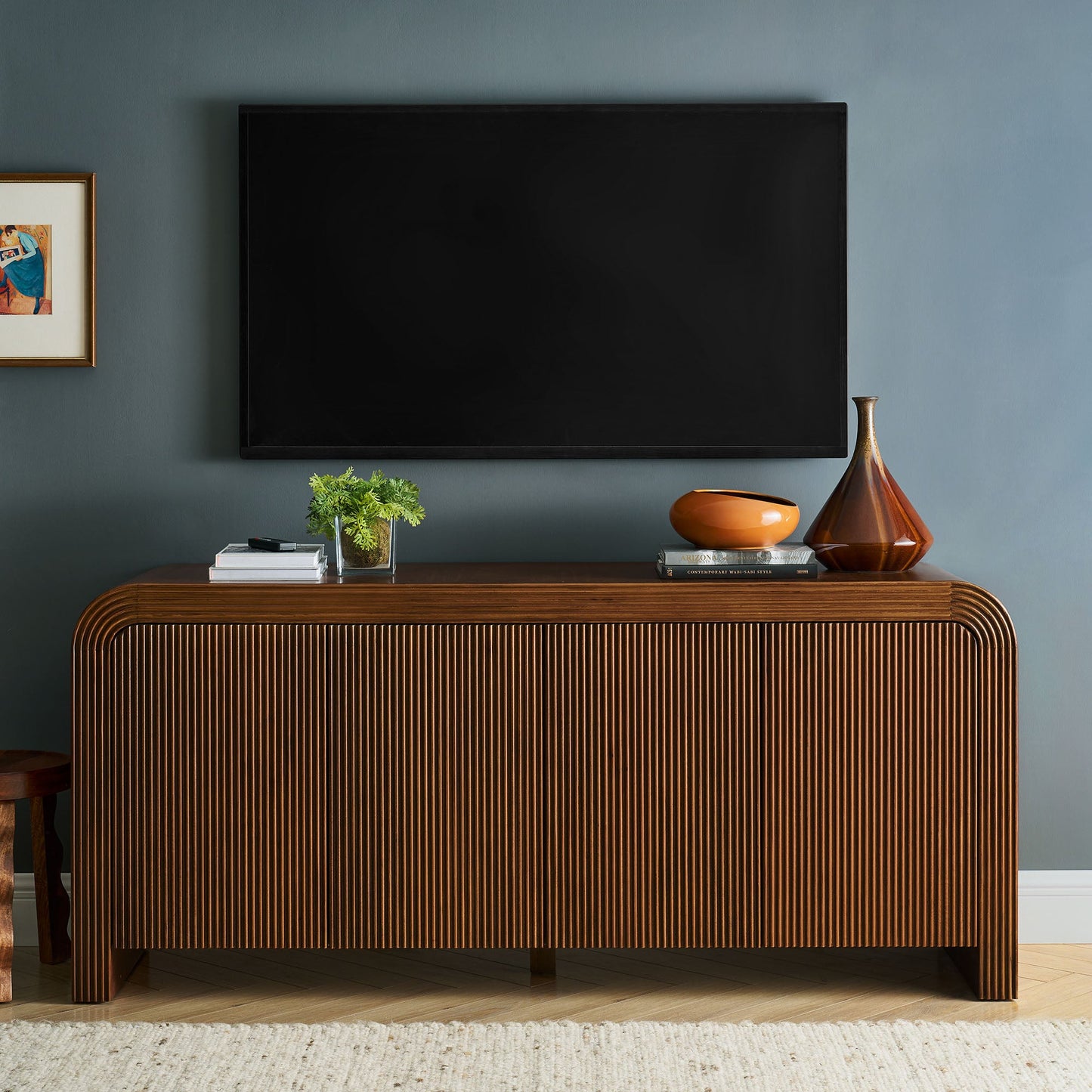 Waterflute 70" Fluted Sideboard Cabinet by Modway