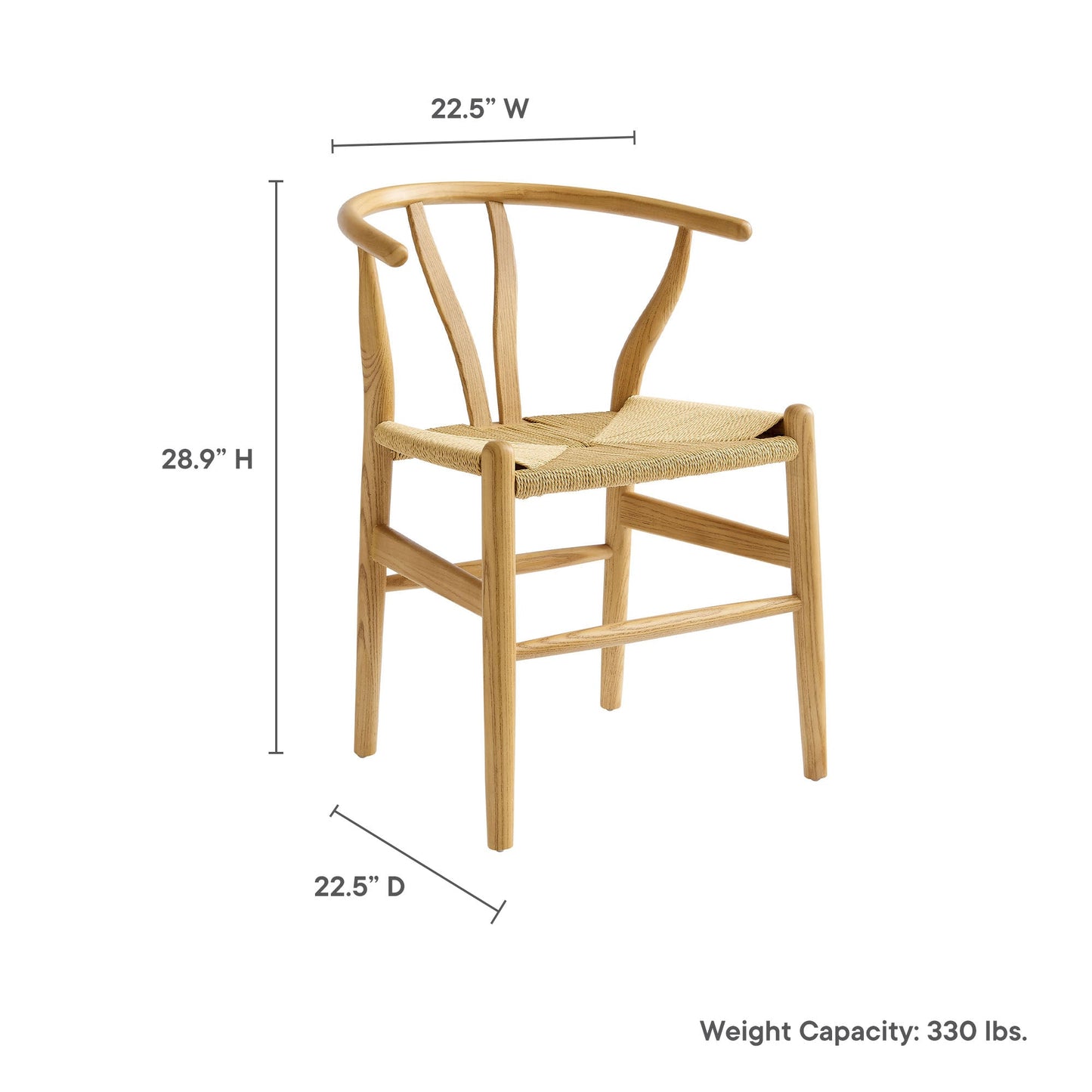 Amish 29" Wood Dining Chair by Modway