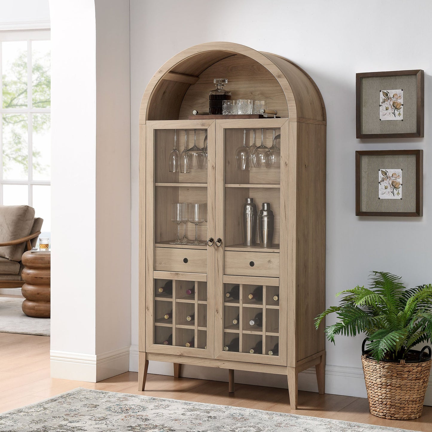 Nolan Arched Bar Cabinet by Modway
