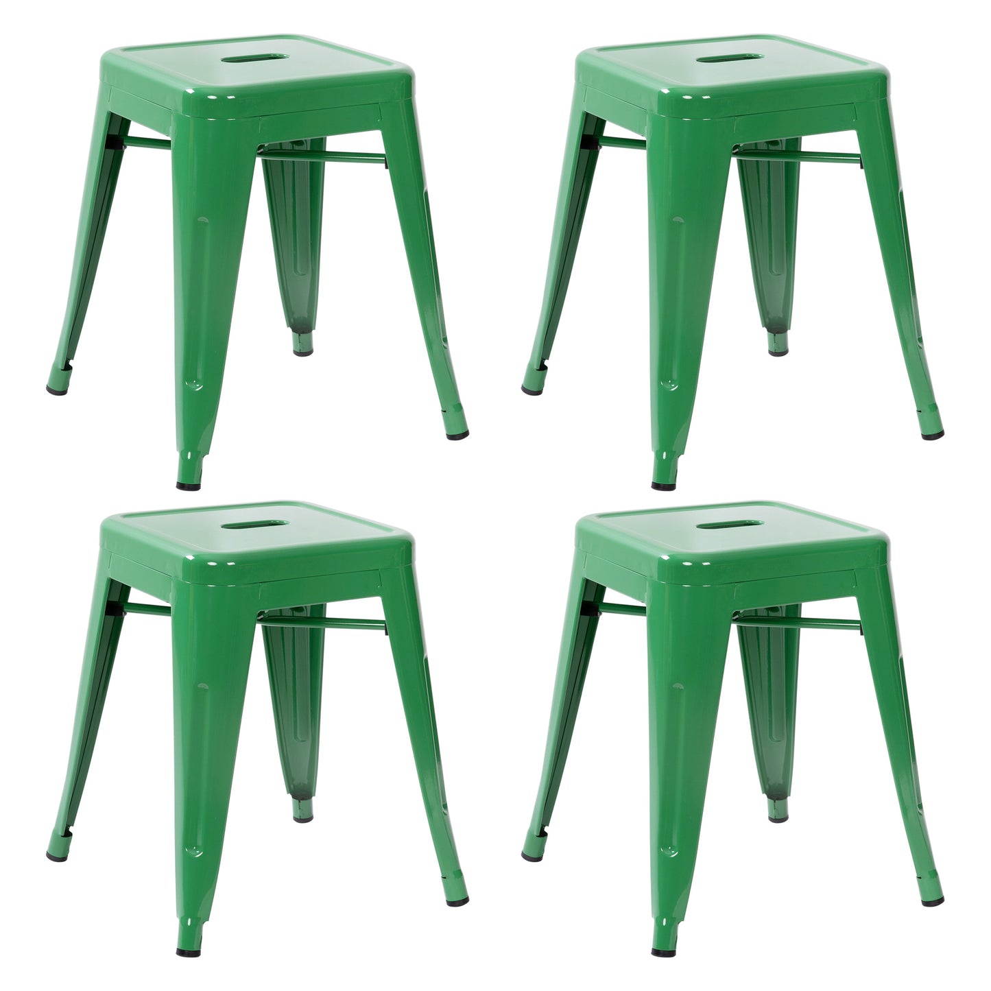 4 Pack Green Metal Stool ET-BT3503-18-GN-GG