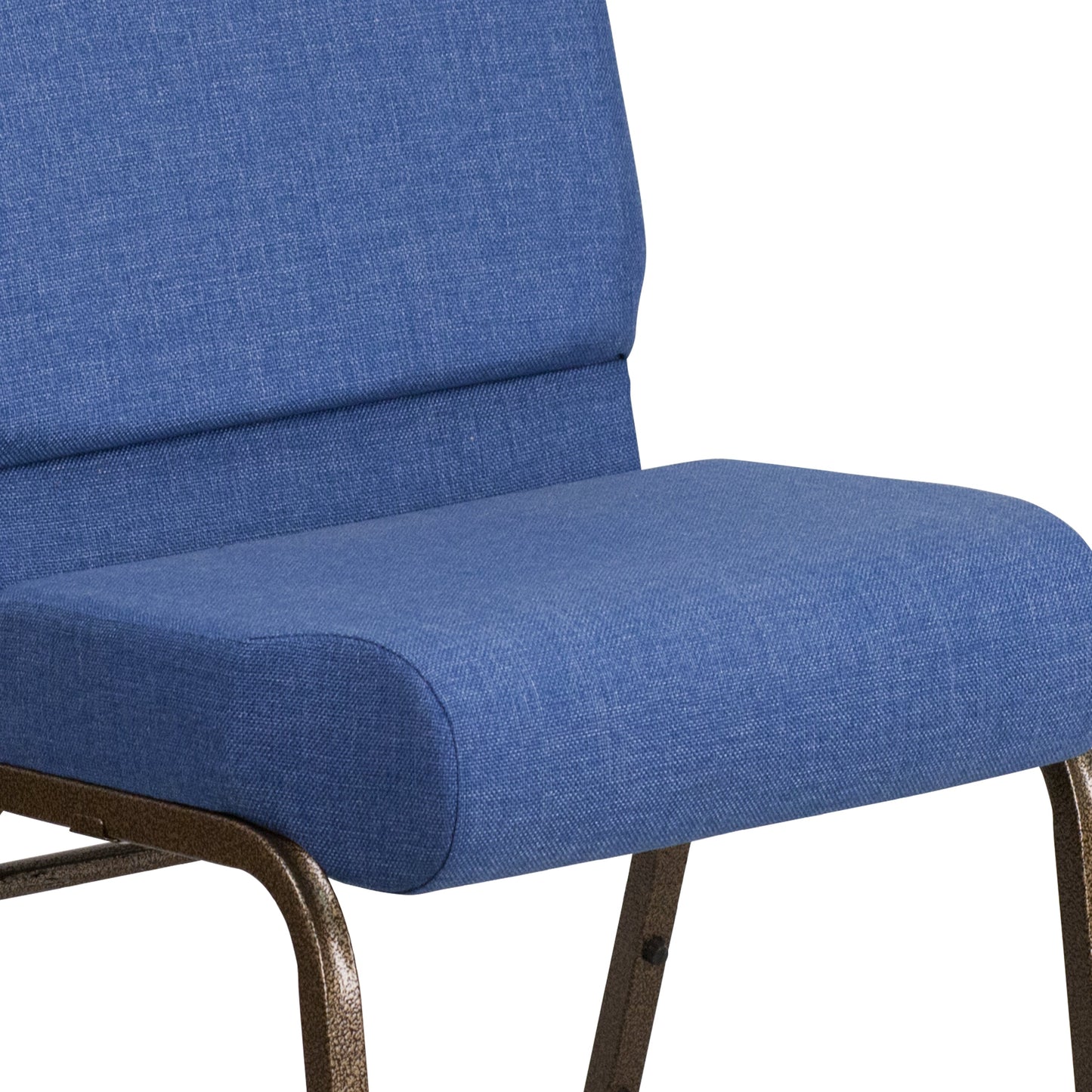 Blue Fabric Church Chair FD-CH0221-4-GV-BLUE-GG