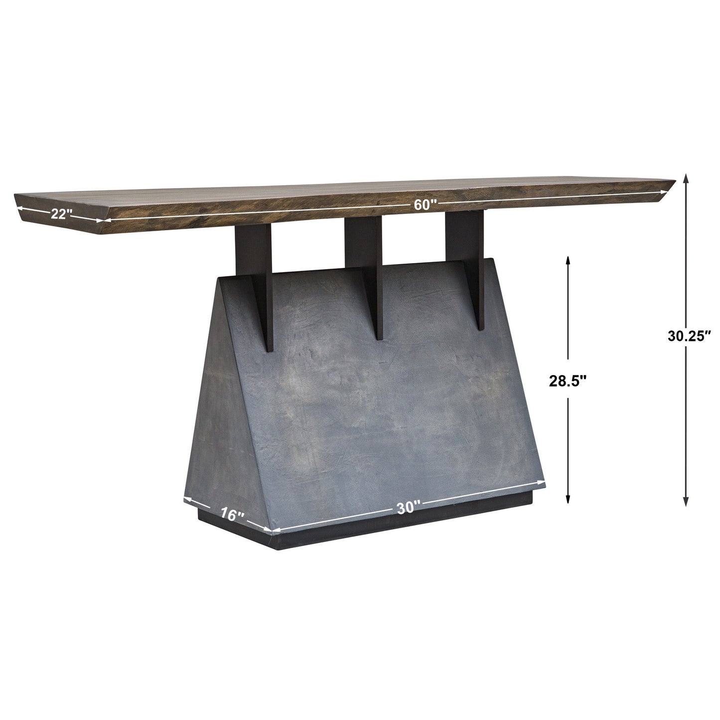 Uttermost Vessel Industrial Console Table