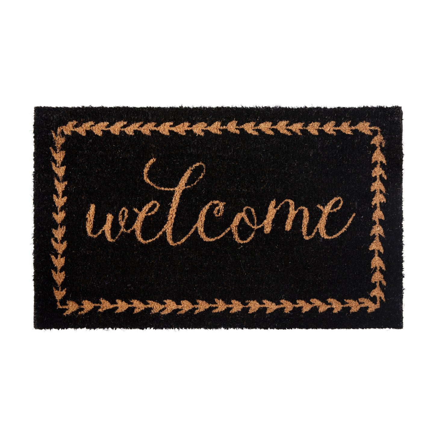 18x30 BK/NAT Welcome Doormat FW-FWGEN414-BKNAT-GG