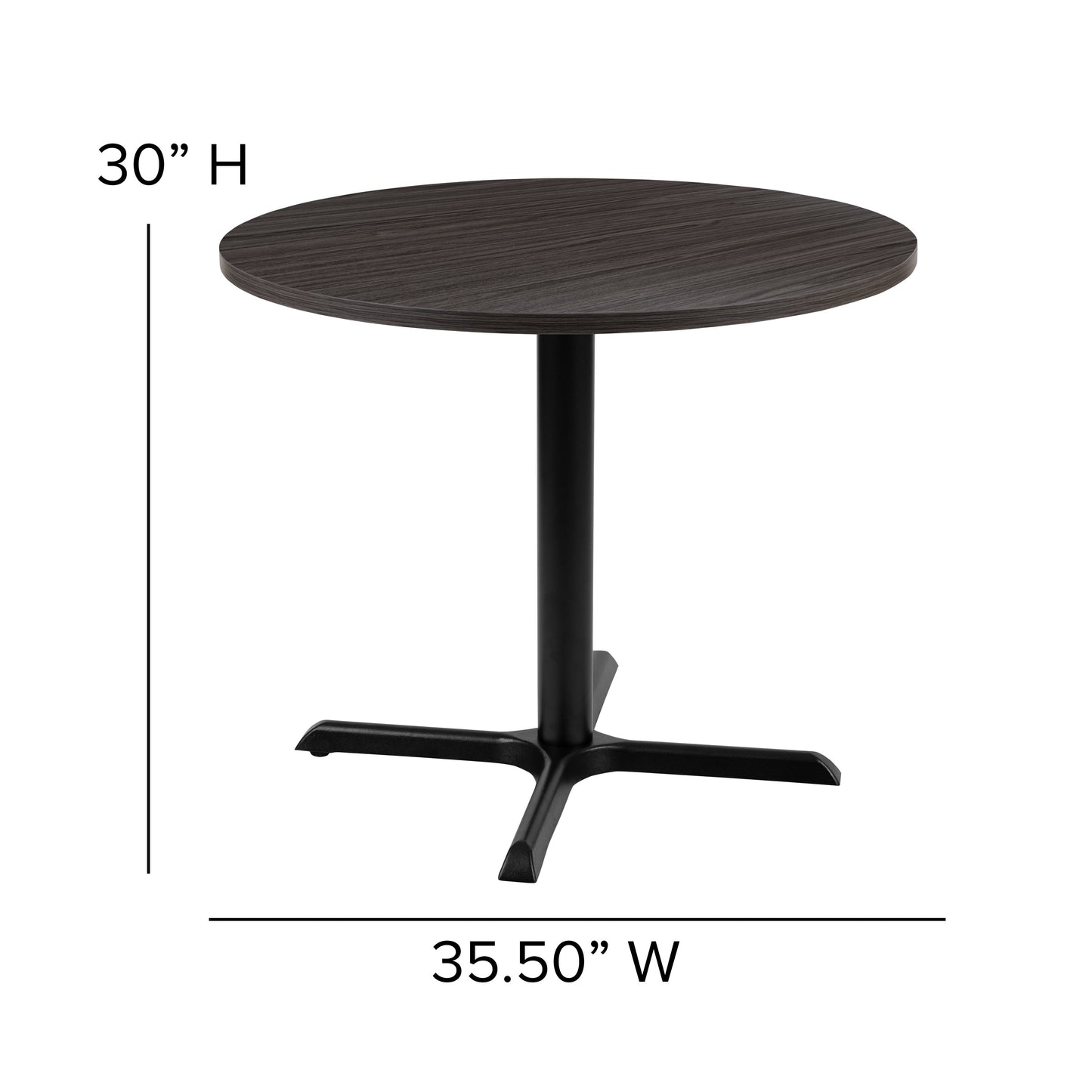 36RD Gray Conference Table GC-M-BLK-15-GRY-GG